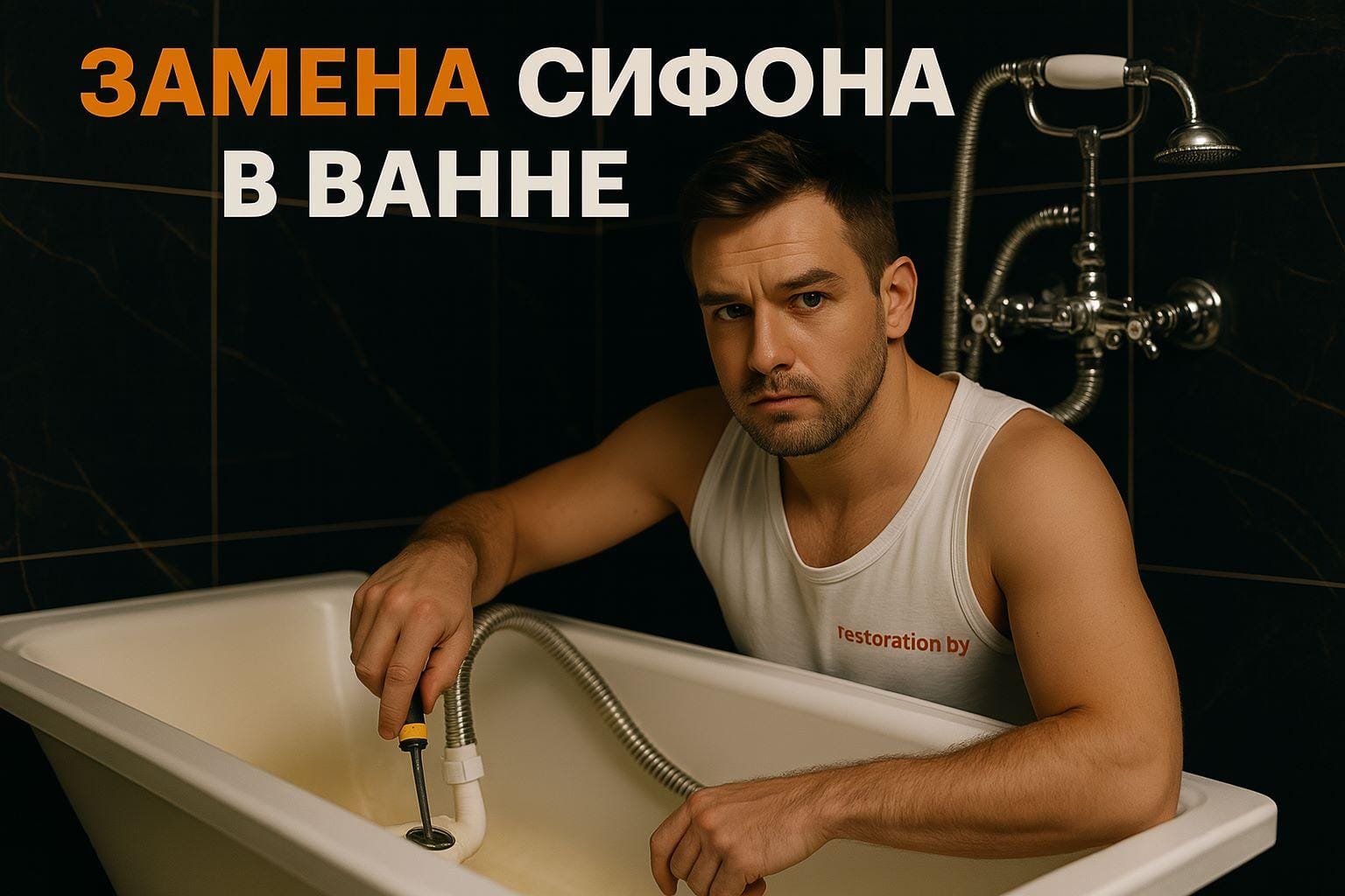 Замена сифона