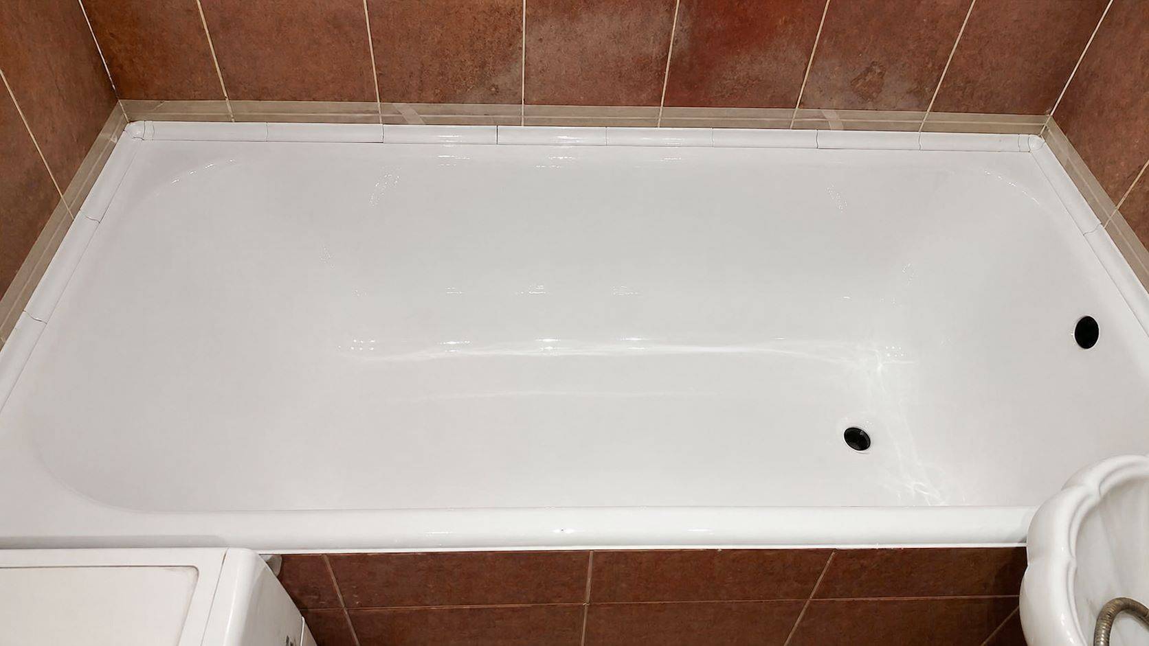Ванна после повторной качественной реставрации