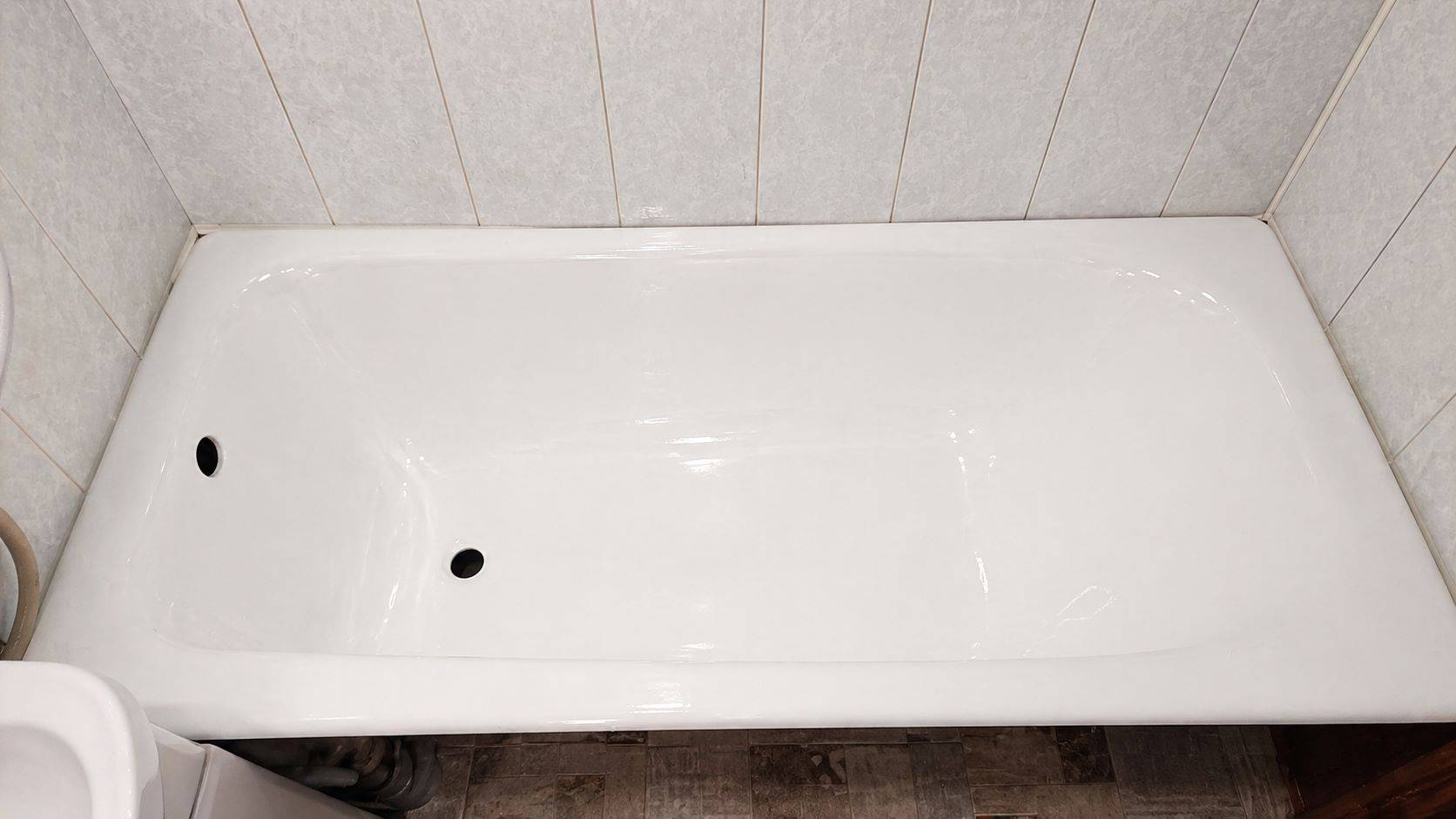 Ванна в старом жилом фонде после реставрации