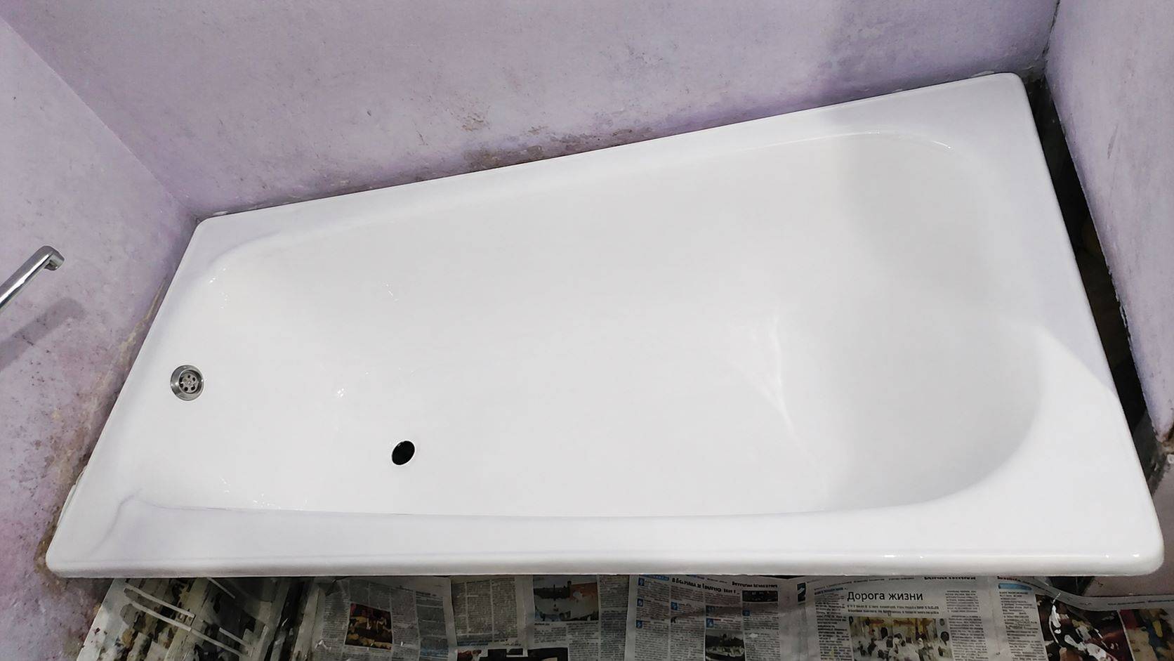 Ванна после реставрации за один день